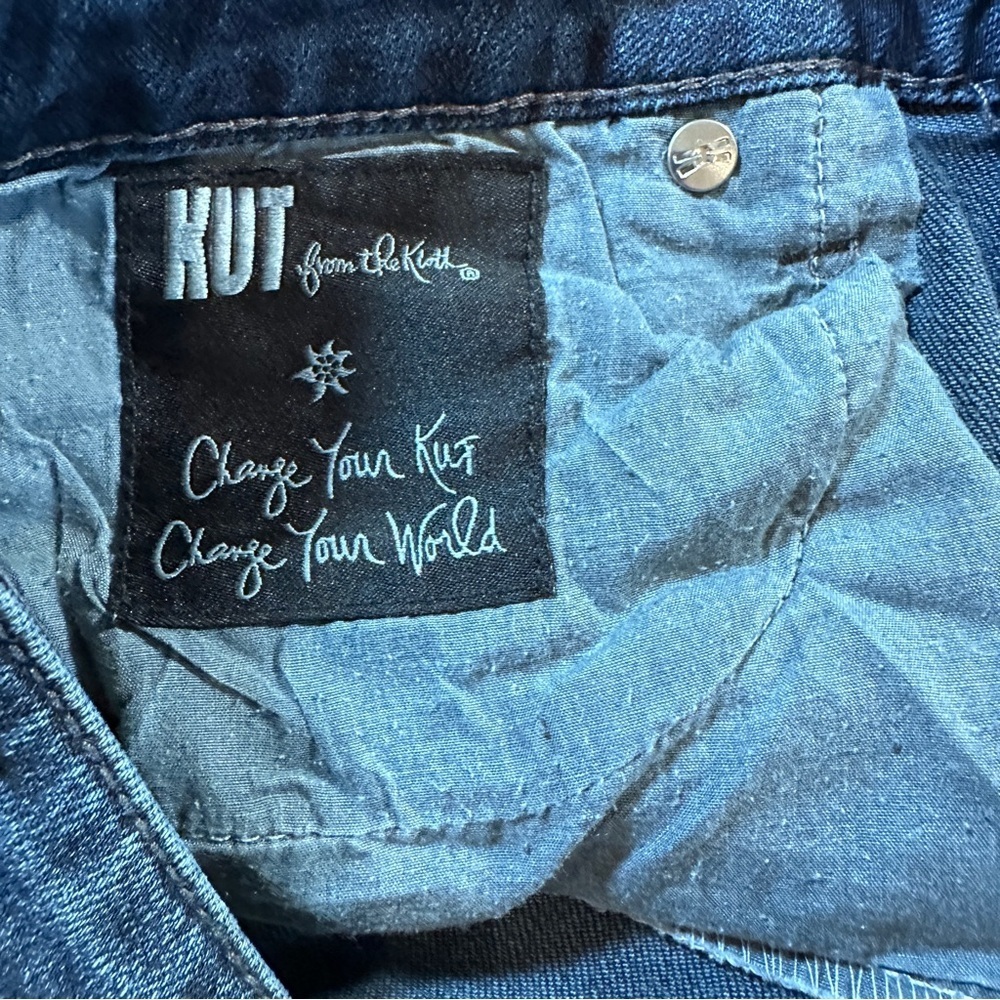 Kut from the Kloth Dark Blue Straight Leg Jeans - Size 6 - Picture 10 of 12